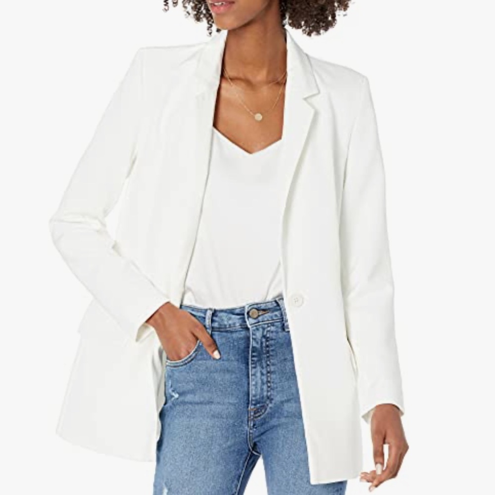 The Drop White Blazer White Jacket Business Outfit Fall Jacket Winter Jacket XXS